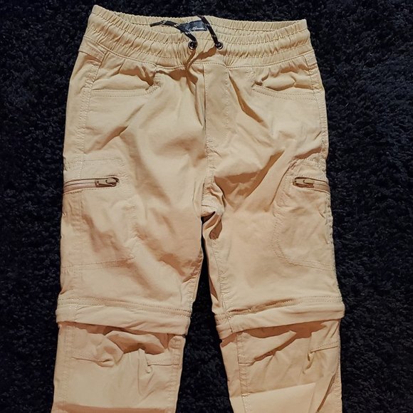 EDDIE BAUER Boy/'s Zip-off Pants Convert Pants to Shorts NEW NWT